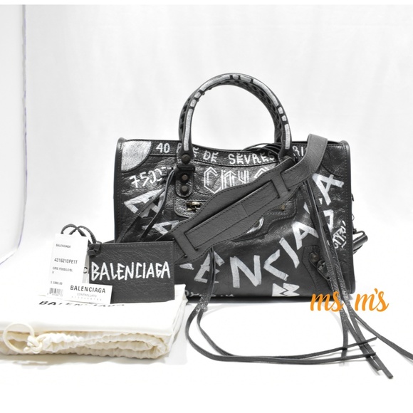 balenciaga mini graffiti bag